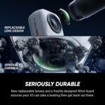 Insta360 X5 8K 360° Action Camera (Satin White) – Waterproof, Triple AI Chip, Replaceable Lenses, Dual 1/1.28" Sensors - Image 3