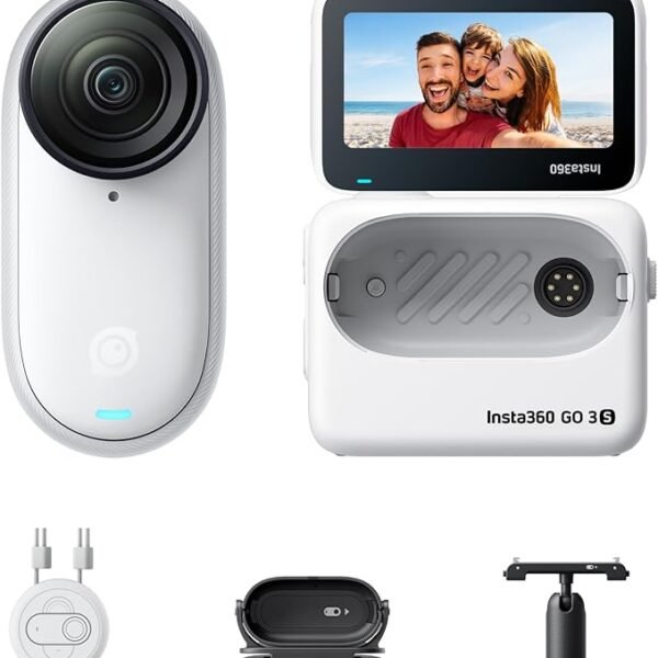 Insta360 X5 8K 360° Action Camera – Waterproof, Triple AI Chip, FlowState Stabilization, Replaceable Lens & 3-Hour Battery