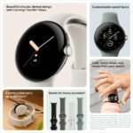 Google Pixel Watch 2 | 32GB+ 2GB RAM | Heart Rate Tracking, Stress Management, Safety Features - Android Smartwatch (Bluetooth/Wi-Fi, Polished Silver Aluminium Case/Bay Active Band) - Image 4
