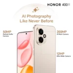 Honor 400 5G Dual SIM Desert Gold 12GB RAM 256GB with Free HONOR CHOICE E6i Earbuds & Case - Middle East Version - Image 3