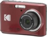 KODAK PIXPRO FZ45-BK 16MP Digital Camera – 4X Optical Zoom, 27mm Wide Angle Lens, 1080p Full HD Video, 2.7" LCD Screen (Red)