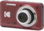 KODAK PIXPRO FZ55-GRY 16MP Digital Camera – 5X Optical Zoom, 28mm Wide Angle Lens, 1080p Full HD Video, 2.7" LCD Screen, Vlogging Camera (Red)