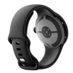 Google Pixel Watch 4 (45mm) – Matte Black Aluminium Case with Obsidian Active Band - Image 3
