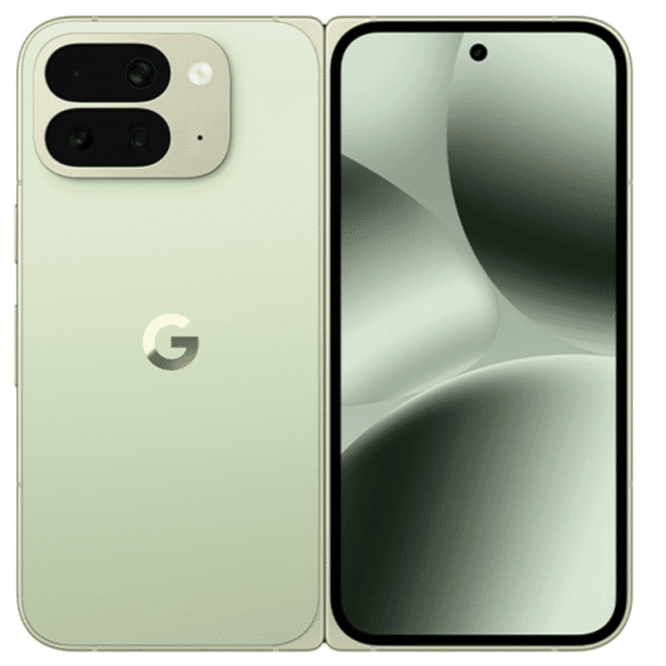 Google Pixel 10 Pro Fold 5G smartphone with dual AMOLED displays, AI-powered camera, and sleek foldable design – 512GB storage, jade