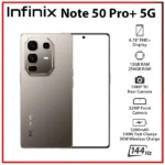 Infinix Note 50 Pro+ Plus 5G 12GB+256GB Gray Android Smartphone (Middle East Version)