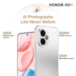 Honor 400 5G Dual SIM Meteor Silver 12GB RAM 256GB with Free HONOR CHOICE S7 Earbuds & Louvre Case - Middle East Version - Image 3