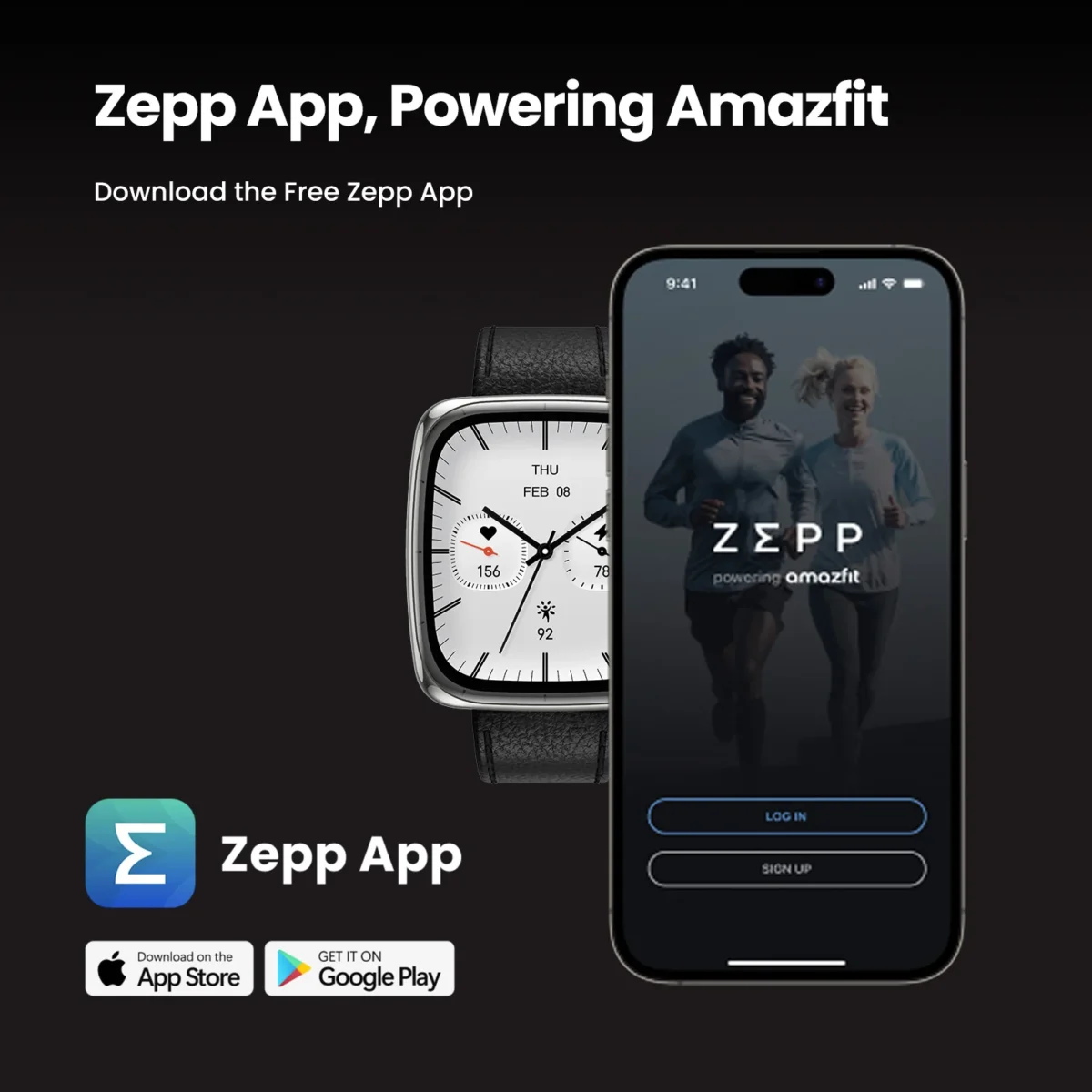 Amazfit Active 2 Square Black