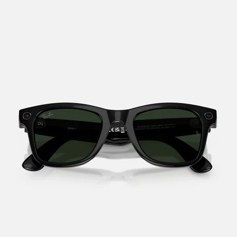 Ray Ban Meta Wayfarer Gen 2 smart glasses shiny black with transitions lenses